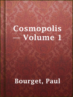 cover image of Cosmopolis — Volume 1